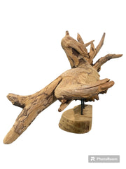 Big Wooden Fish Sculpture - Accent DecorShop Top