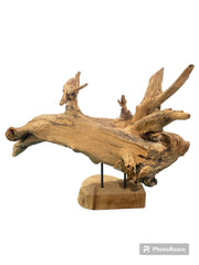 Big Wooden Fish Sculpture - Accent DecorShop Top