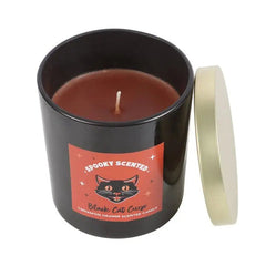 Black Cat Curse Cinnamon Orange Halloween Candle - Something Different Wholesale