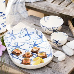 Blue Starfish Dinnerware & Serving Pieces - DishesCaskata