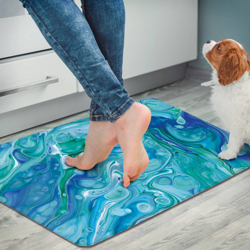 Blue Wave Decorative Comfort Floor Mat 30" x 20" - CounterArt/Highland Home/Thirstystone/CoasterStone