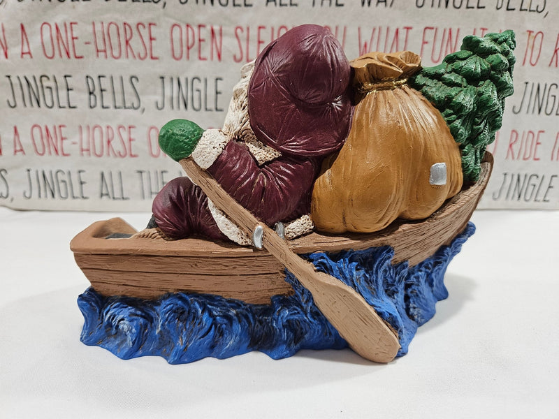 Boating Santa Figurine - Christmas decorJohnny Smith