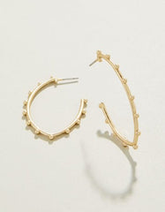 Bobbi Hoop Earrings Gold - EarringsSPARTINA 449