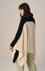 Boucle Alpaca Cape | Knitted Alpaca Shawl | Fall | Winter - ApparelWUAMAN