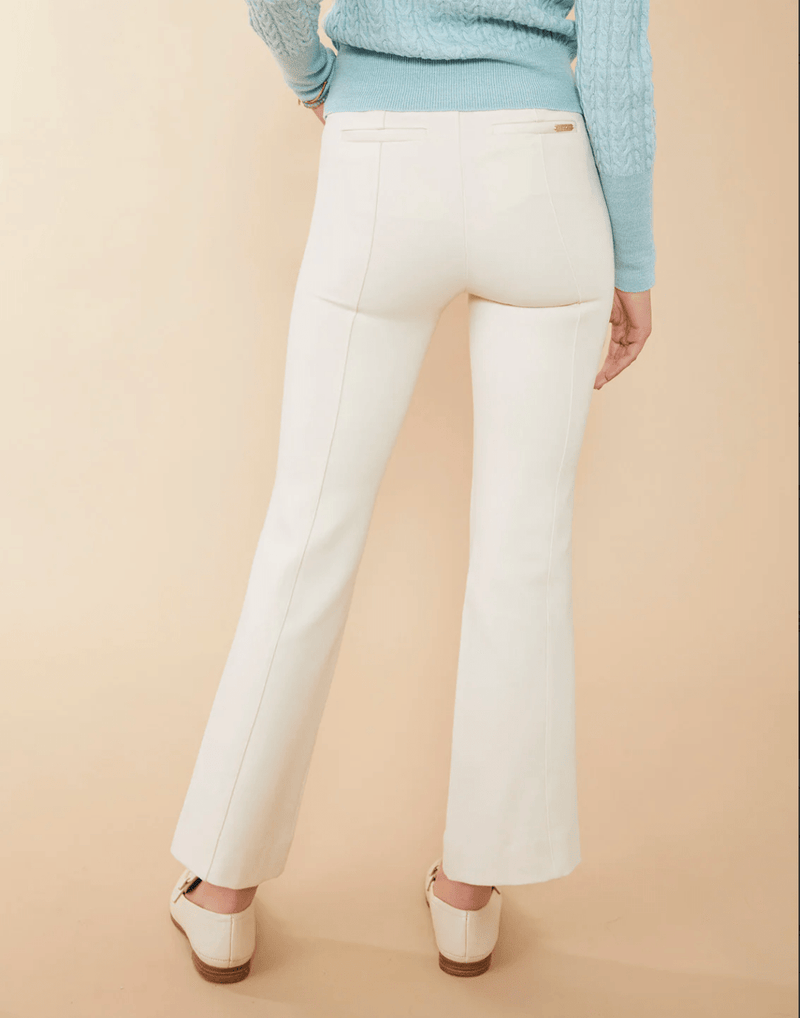 Brooke Ponte Trouser Alabaster - ApparelSPARTINA 449