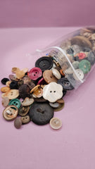Bulk Lot of Vintage Buttons – Assorted Sizes & Styles (8oz Bag, Random Pick) - funLoving Coastal Living
