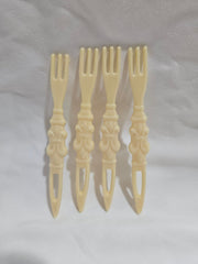 Bulk Party Pack Vintage 1950's Fleur - de - lis Cocktail Forks - Kitchen AccessoriesLoving Coastal Living