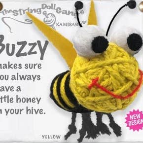 Buzzy the Bee String Doll Keychain - KeychainKamibashi