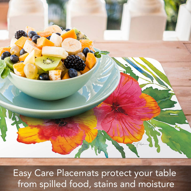 Tropical Paradise Reversible Rectangular Plastic Placemat