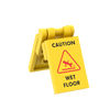 Caution - Wet Floor Warning A-Frame Sign - Custom Printed Set - Made Using LEGO® Parts & Pieces
