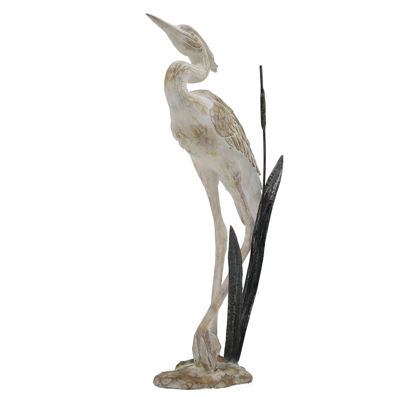 Large Heron Bird Statue