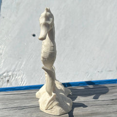 Ceramic Seahorse Statue - Loving Coastal Living