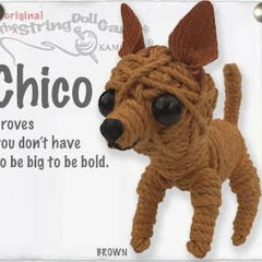 Chico the Chihuahua String Doll Keychain - KeychainKamibashi