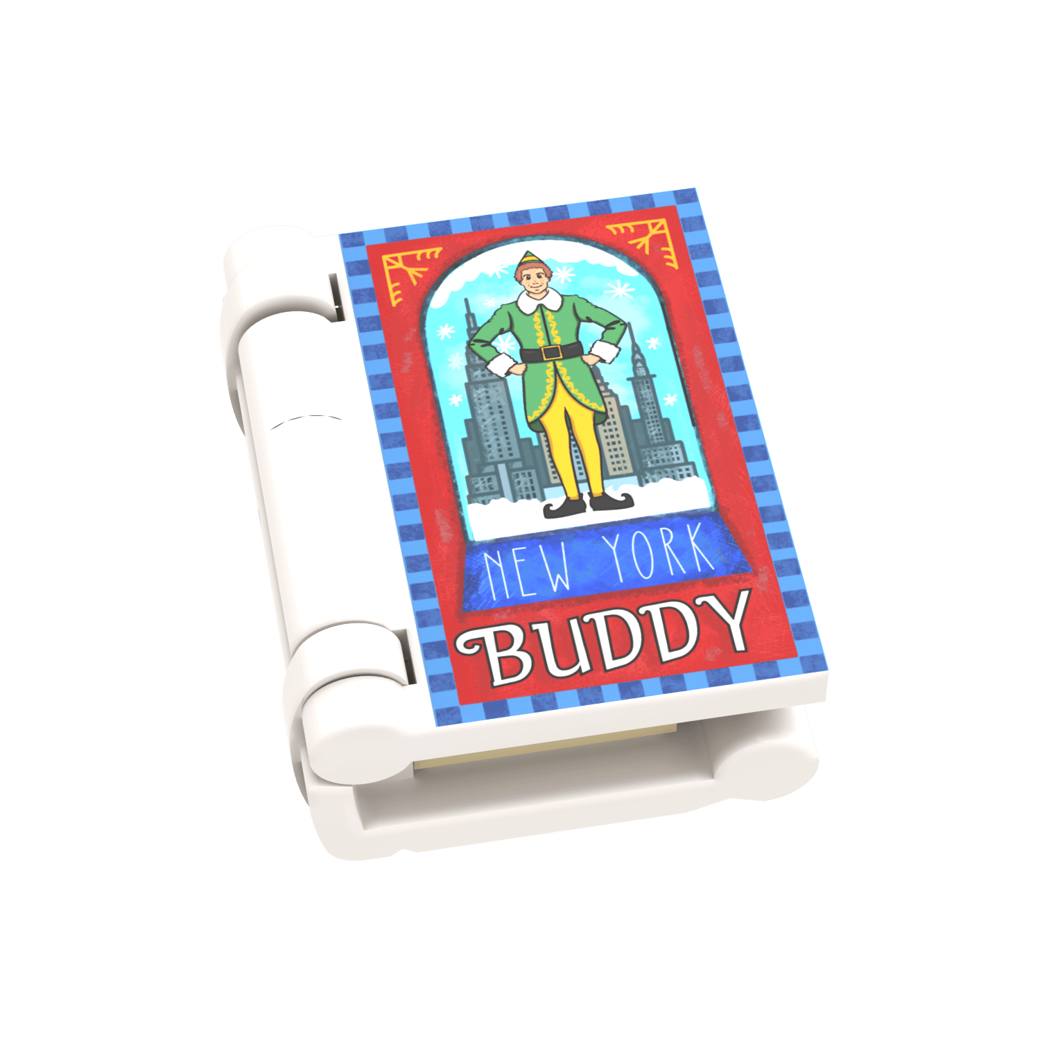 "Buddy" Christmas Book  - "Elf" - Custom Printed - Made Using LEGO® Parts