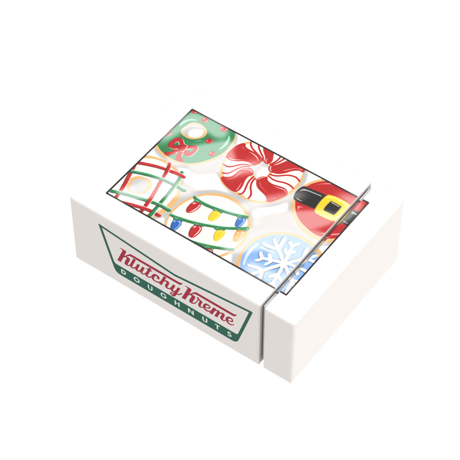 Boxed Donuts - Christmas - Custom Printed - Made Using LEGO® Parts