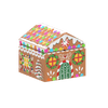 Gingerbread House - Christmas - Minifig Scale - Custom Printed  - Made Using LEGO® Parts