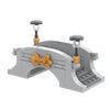 City Park Foot Bridge - Custom Brick Built Set - Made Using LEGO® Parts