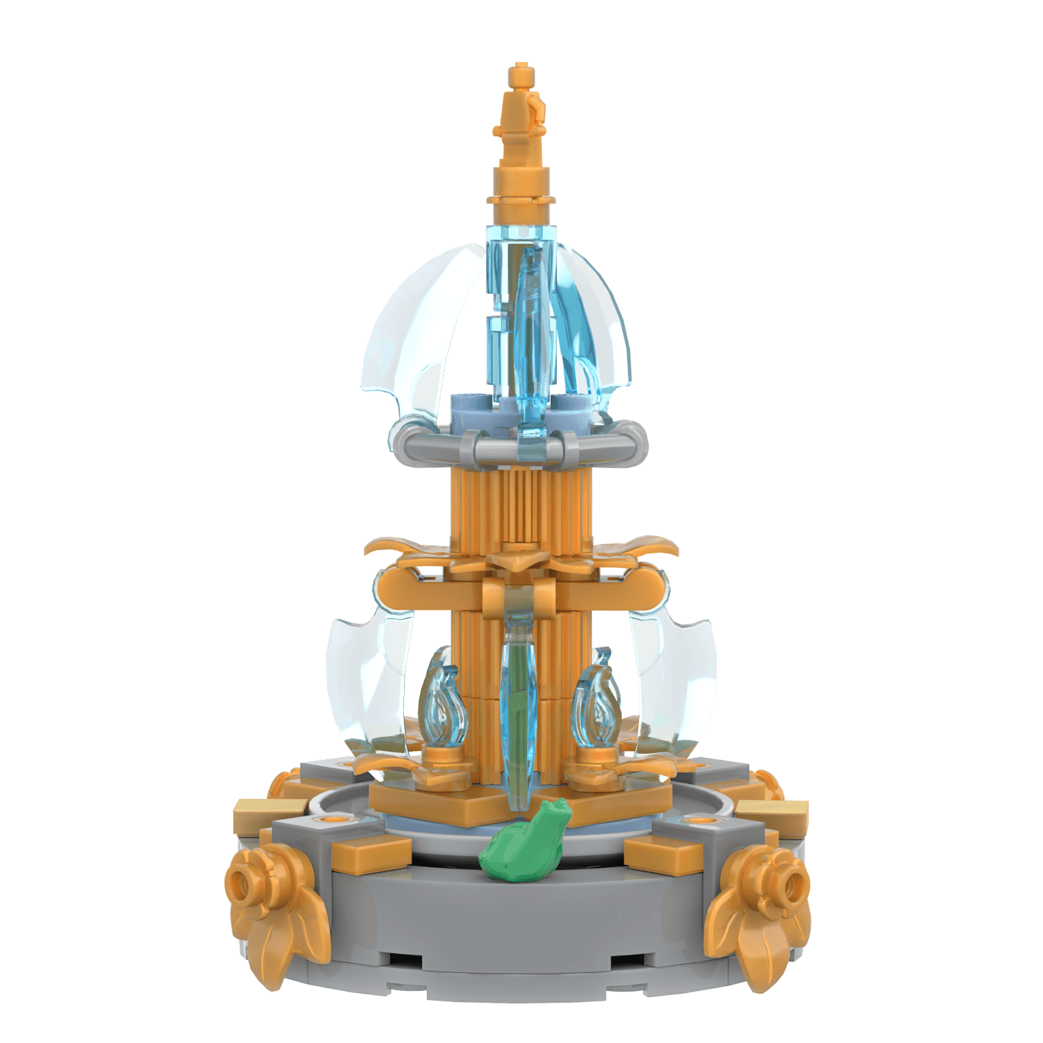 City Park Fountain Build Kit -Made Using LEGO® Parts