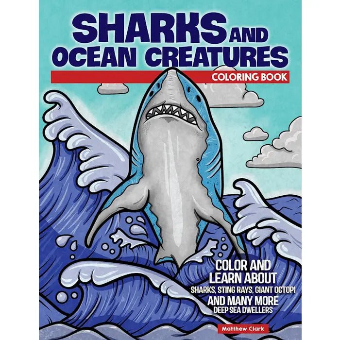 Coloring Book - Sharks and Ocean Creatures - Just for Kidswellspring