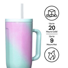 Corkcicle Cruiser 40 oz - Pink & Teal Shimmer - Corkcicle