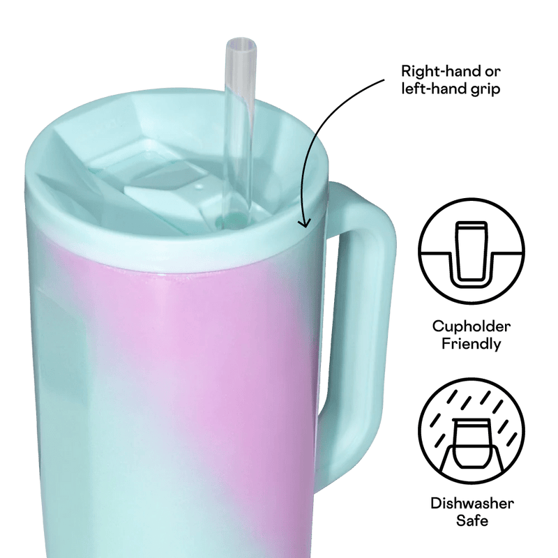 Corkcicle Cruiser 40 oz - Pink & Teal Shimmer - Corkcicle