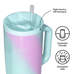 Corkcicle Cruiser 40 oz - Pink & Teal Shimmer - Corkcicle