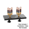 Halloween Candelabra (Black) -  Custom Printed Minifig Accessory - Made Using LEGO® Parts