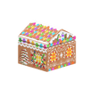Gingerbread House - Christmas - Minifig Scale - Custom Printed  - Made Using LEGO® Parts