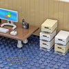 Office File Box (White )- Minifig Scale Custom Set - Made Using LEGO® Parts