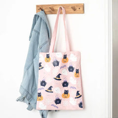 Cute Halloween Print Polycotton Tote Bag - Something Different Wholesale