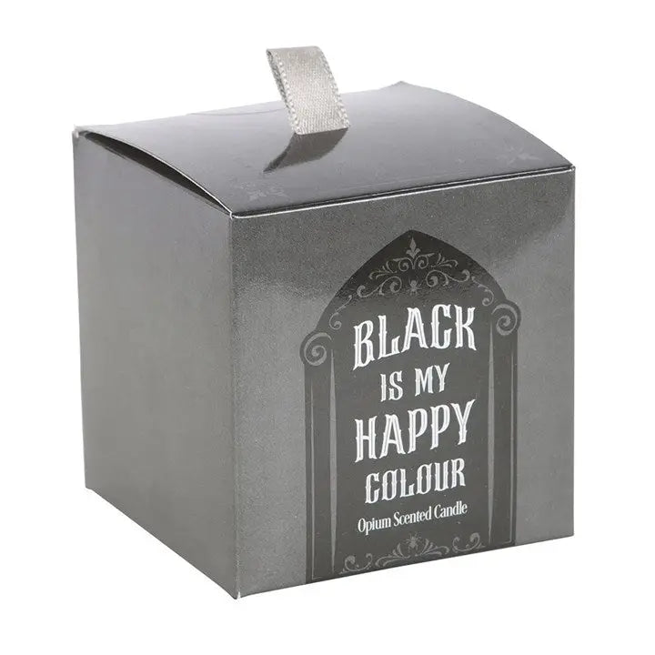 Gothic Black Is My Happy Colour Opium Candle