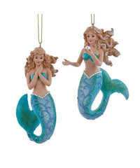Blue-Green Under Sea Mermaid Ornament