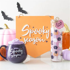 Orange Spooky Season Pastel Halloween Hanging Sign