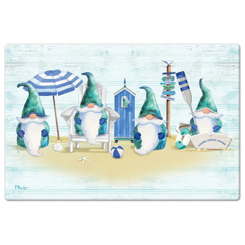 "Coastal Gnomes" 30" X 20" Decorative Comfort Floor Mat