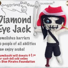 Diamond Eye Jack String Doll Keychain - KeychainKamibashi