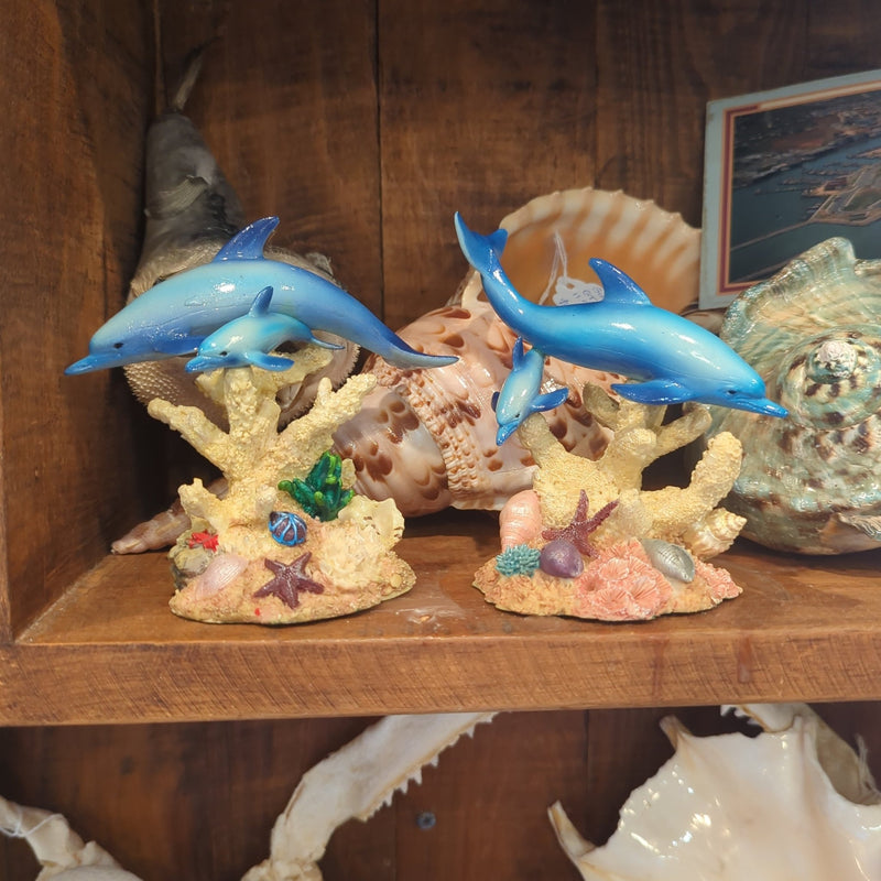 Dolphin Resin Statue - Loving Coastal Living