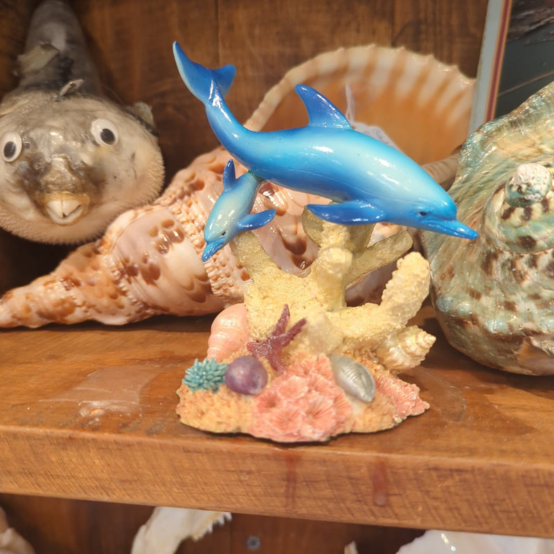 Dolphin Resin Statue - Loving Coastal Living