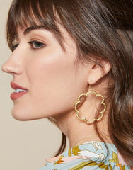 Dotted Daisy Earrings Gold - EarringsSPARTINA 449