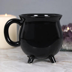 Black Halloween Cauldron Mug