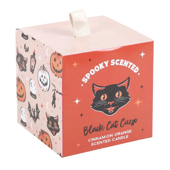 Black Cat Curse Cinnamon Orange Halloween Candle