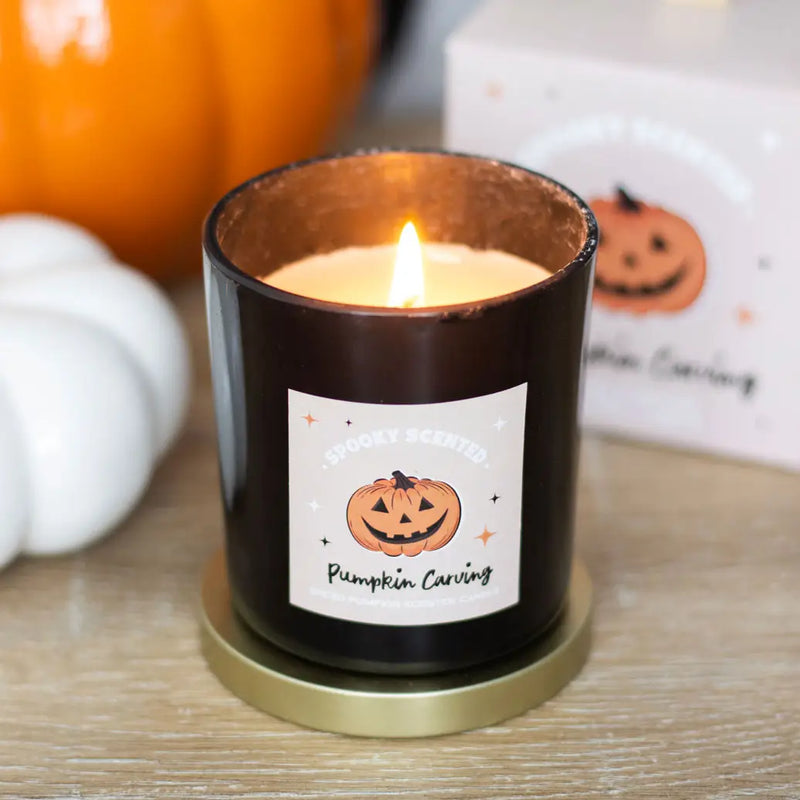 Pumpkin Carving Spiced Pumpkin Halloween Candle