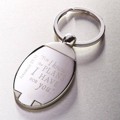 I Know the Plans - Jeremiah 29:11 Metal Key Ring
