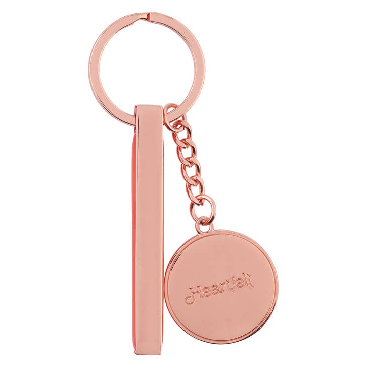 Embrace The Journey Orange Blossoms Rose Gold Key Ring - Apparel & AccessoriesChristian Art Gifts