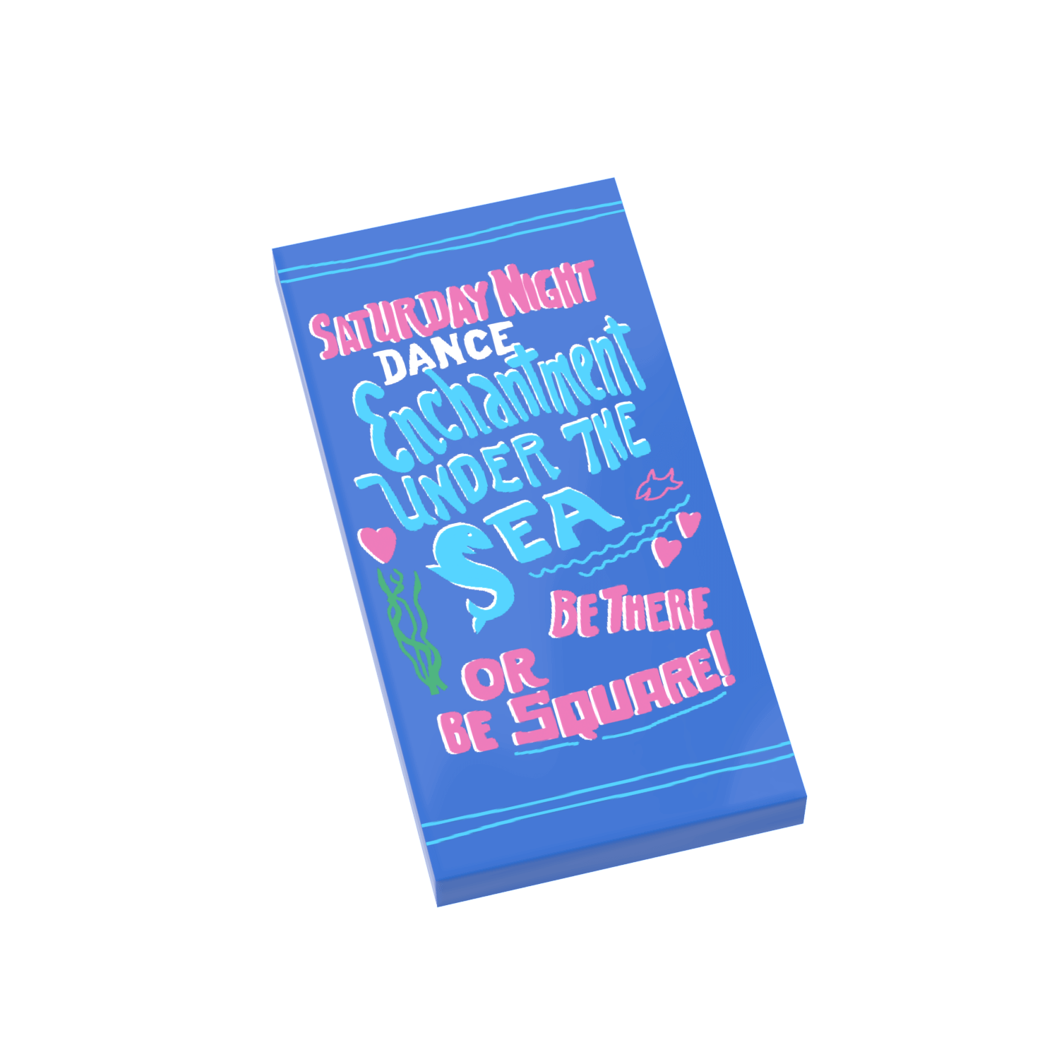 Enchantment Under The Sea Dance Poster - BTTF - Custom Printed - Made Using a LEGO® Tile