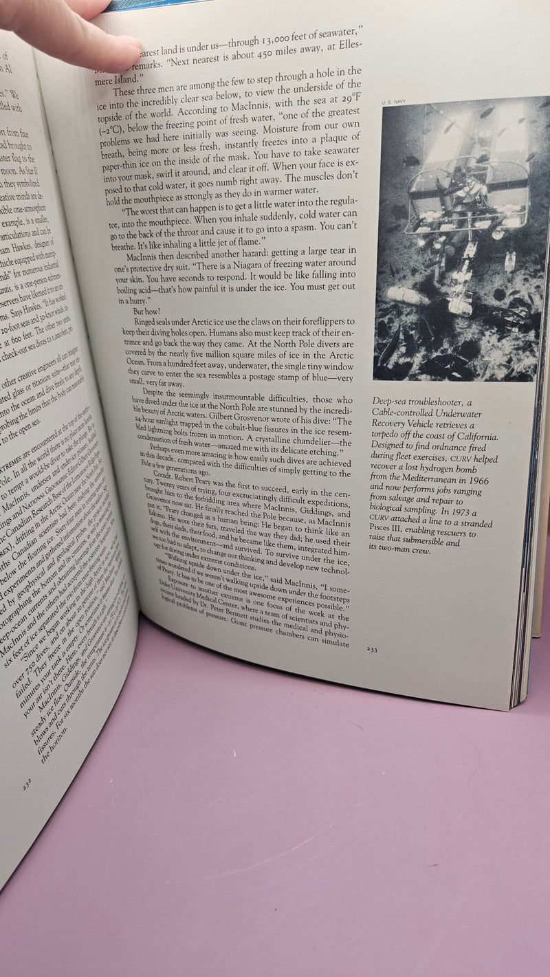 Exploring the Deep Frontier: The Adventure of Man in the Sea" by Sylvia A. Earle & Al Giddings – Hardcover 12.75"x9.25 - BooksLoving Coastal Living