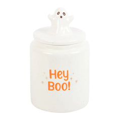 Hey Boo Ghost Halloween Storage Jar