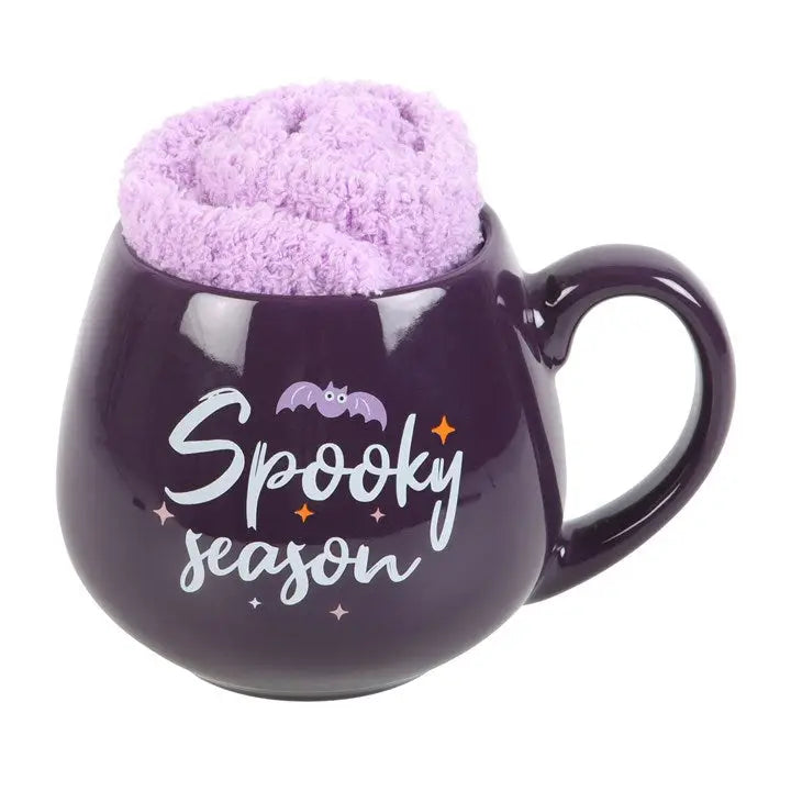 Spooky Season Halloween Mug and Socks Set