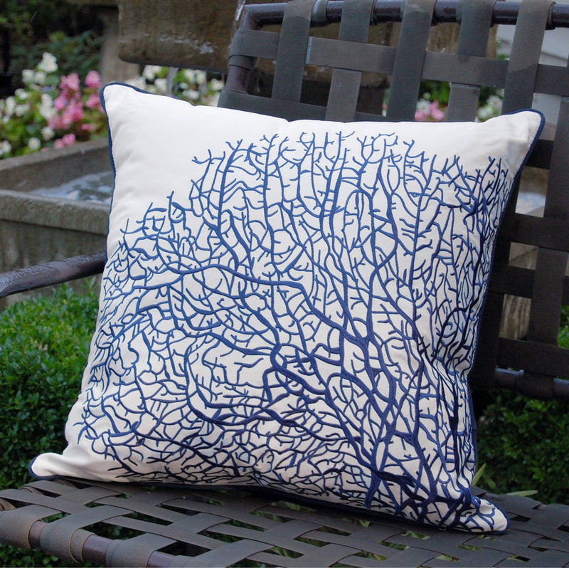 Fan Coral Indoor/Outdoor Throw Pillow - pillowRightside Design