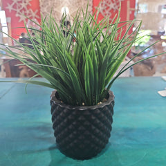 Faux Liriope Potted Plant - Accent DecorShoreKept