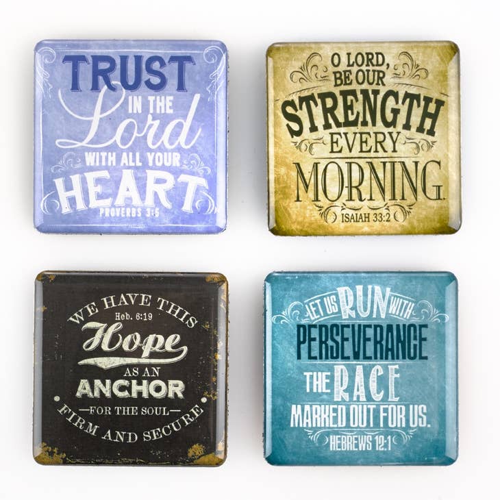 Finishing Strong Collection Inspirational Fridge Magnet Set - BookmarkChristian Art Gifts